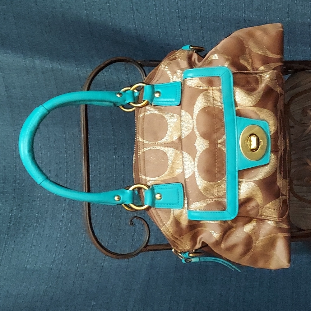 Coach Lurex satchel